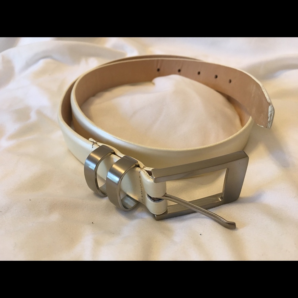 Sandy Duftler Designs vintage pearl white belt